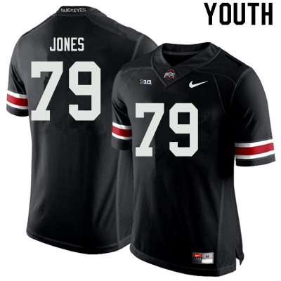 NCAA Ohio State Buckeyes Youth #79 Dawand Jones Black Nike Football College Jersey MYG0445UJ